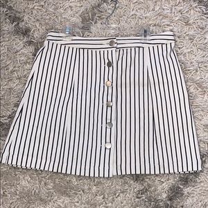 Altard State skirt that is striped.